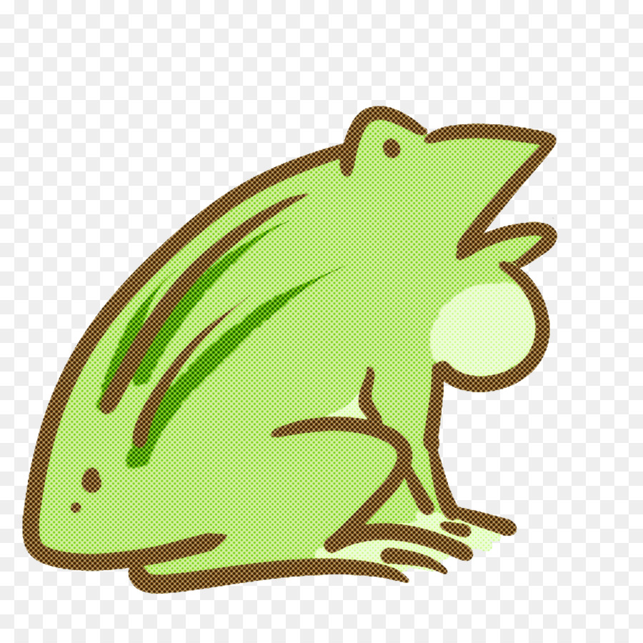 Grenouille Verte De Dessin Animé，Animal PNG