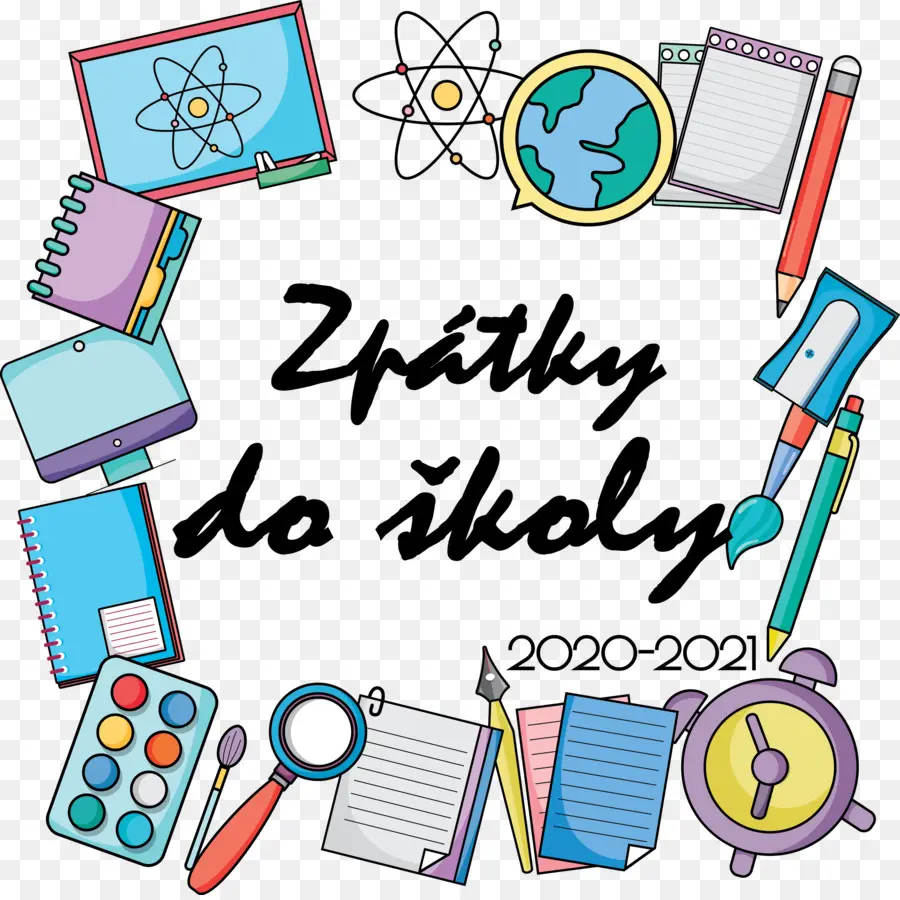 Zpatky Do školy，Fournitures Scolaires PNG