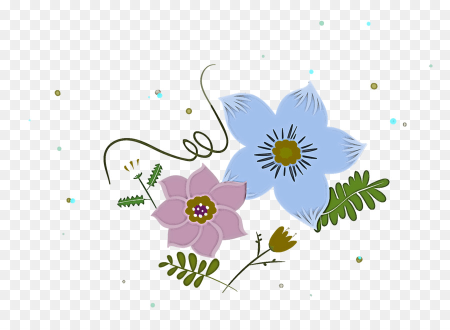 Design Floral，L'art En Ligne PNG