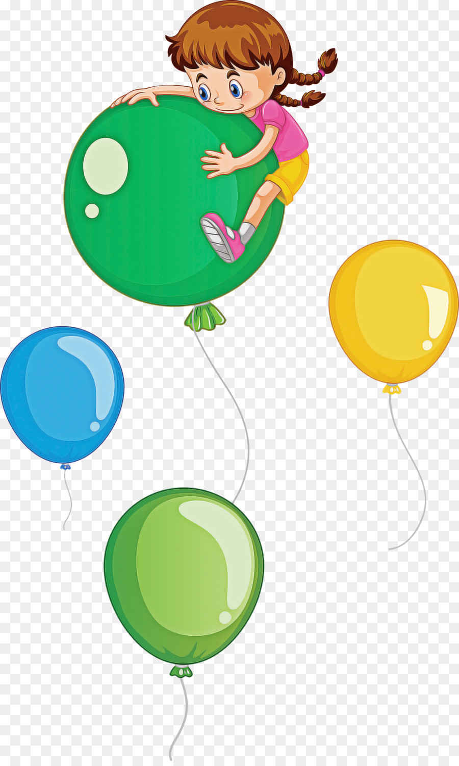 Fille Avec Des Ballons，Enfant PNG