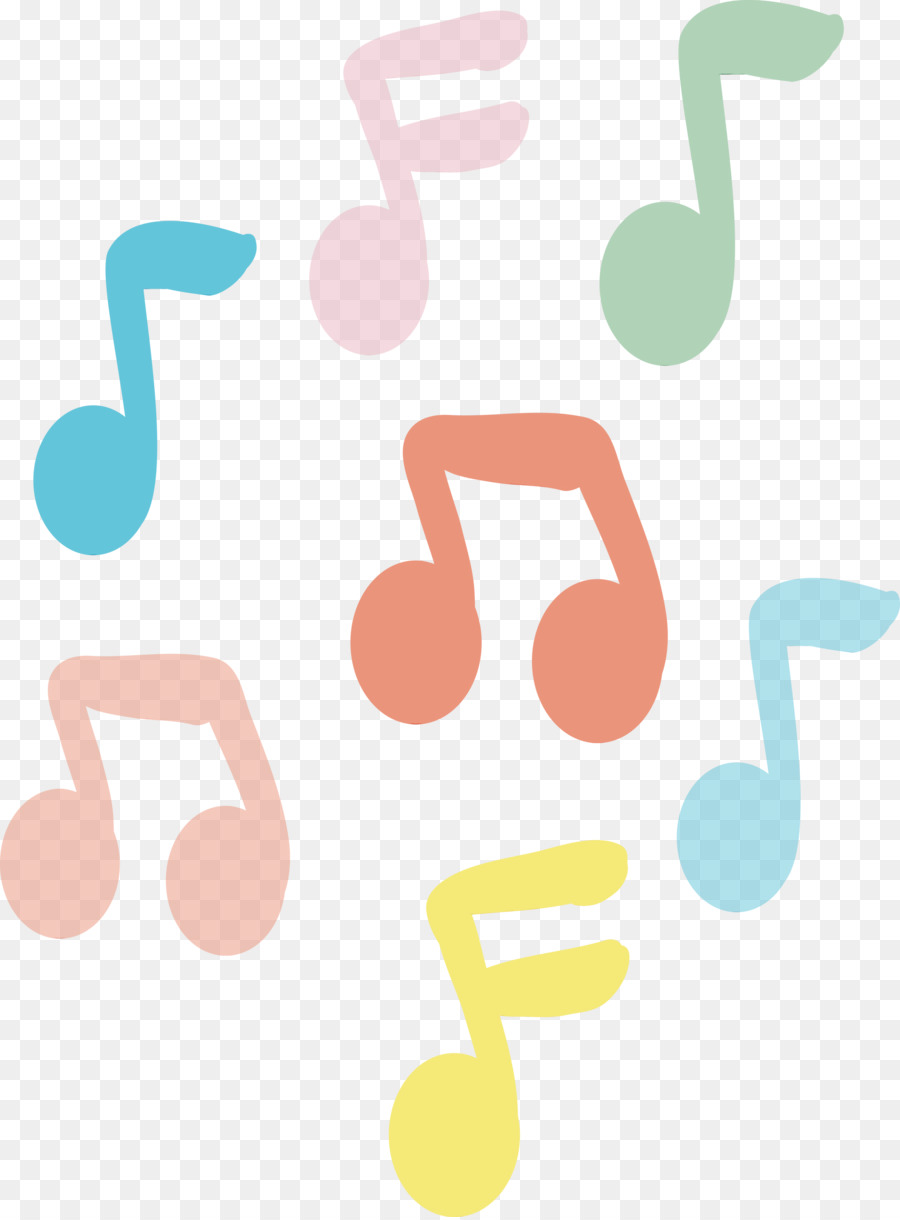 Note De Musique，Bleu PNG