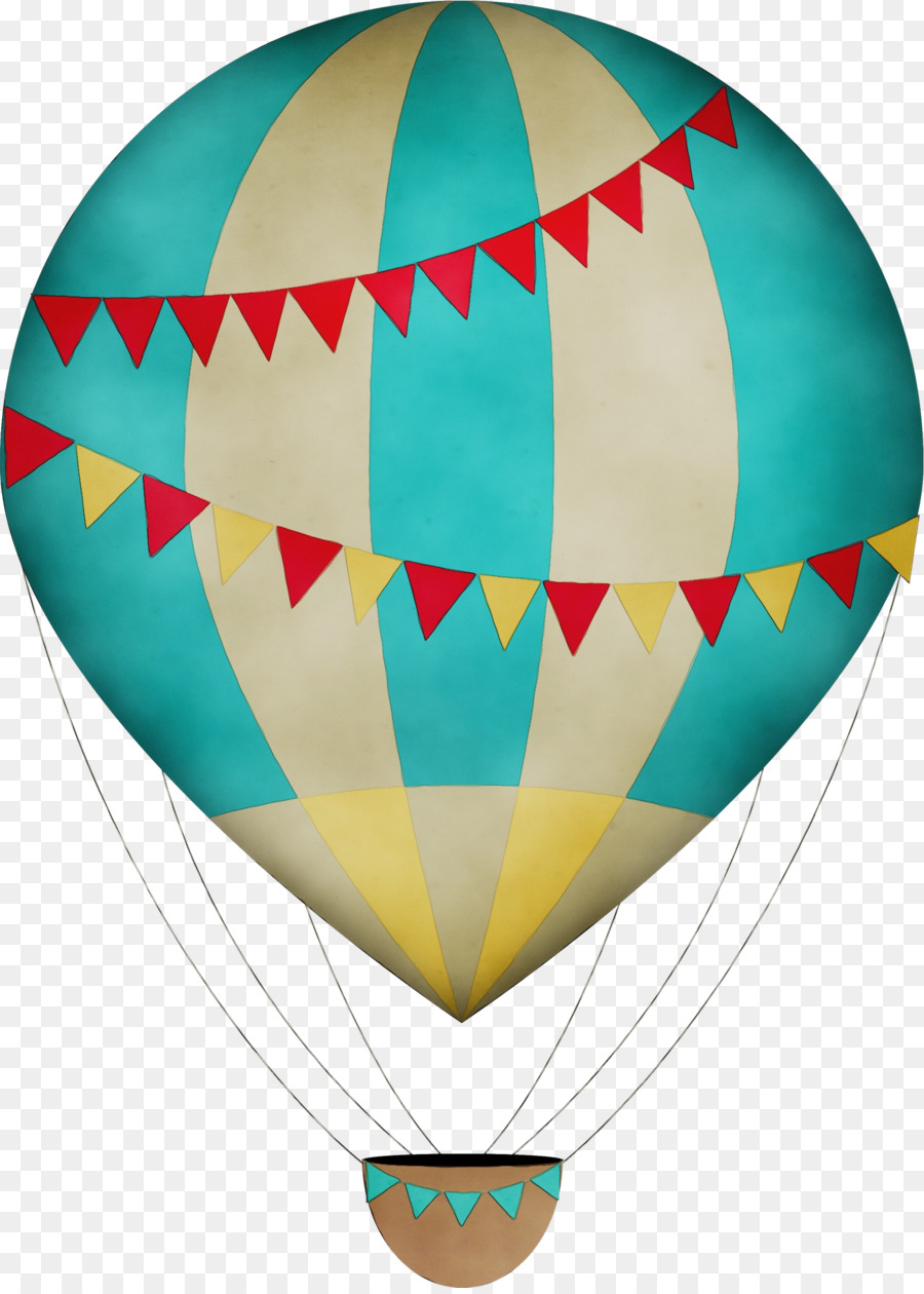 Montgolfière，Vintage Ballon À Air Chaud PNG
