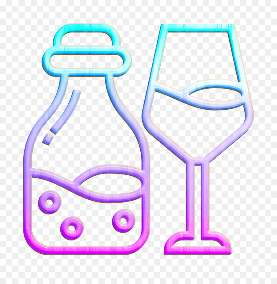 Bouteille De Vin Et Verre，Alcool PNG