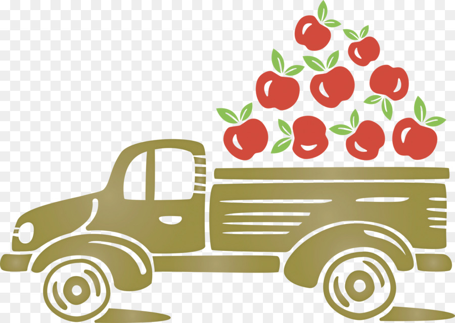 Camion De Pommes，Fruit PNG