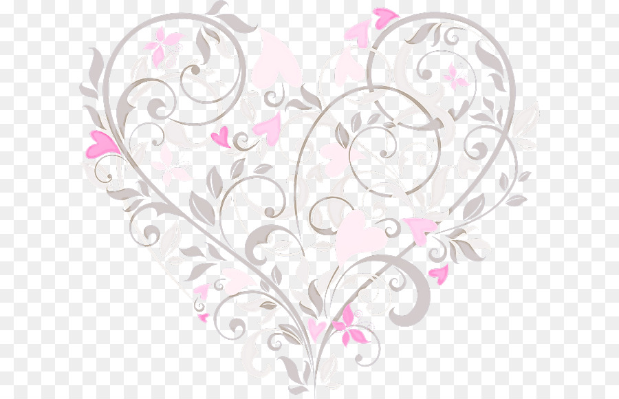 Coeur Floral，Fleurs PNG