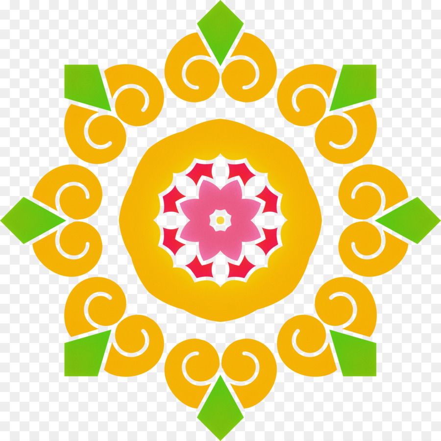 Mandala Coloré，Conception PNG