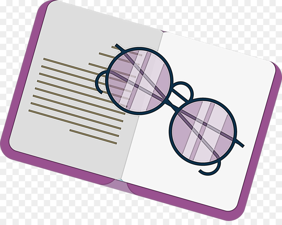 Lunettes Et Livre，En Lisant PNG