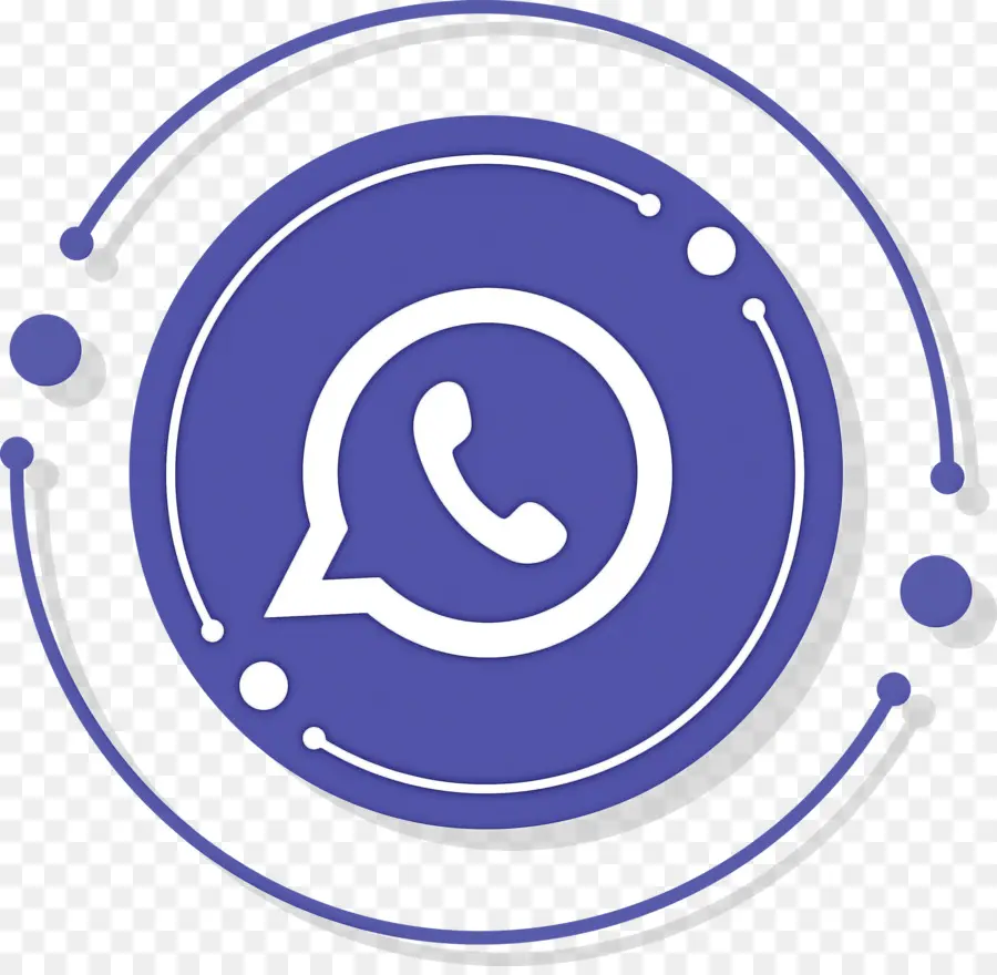 Whatsapp，Bleu PNG