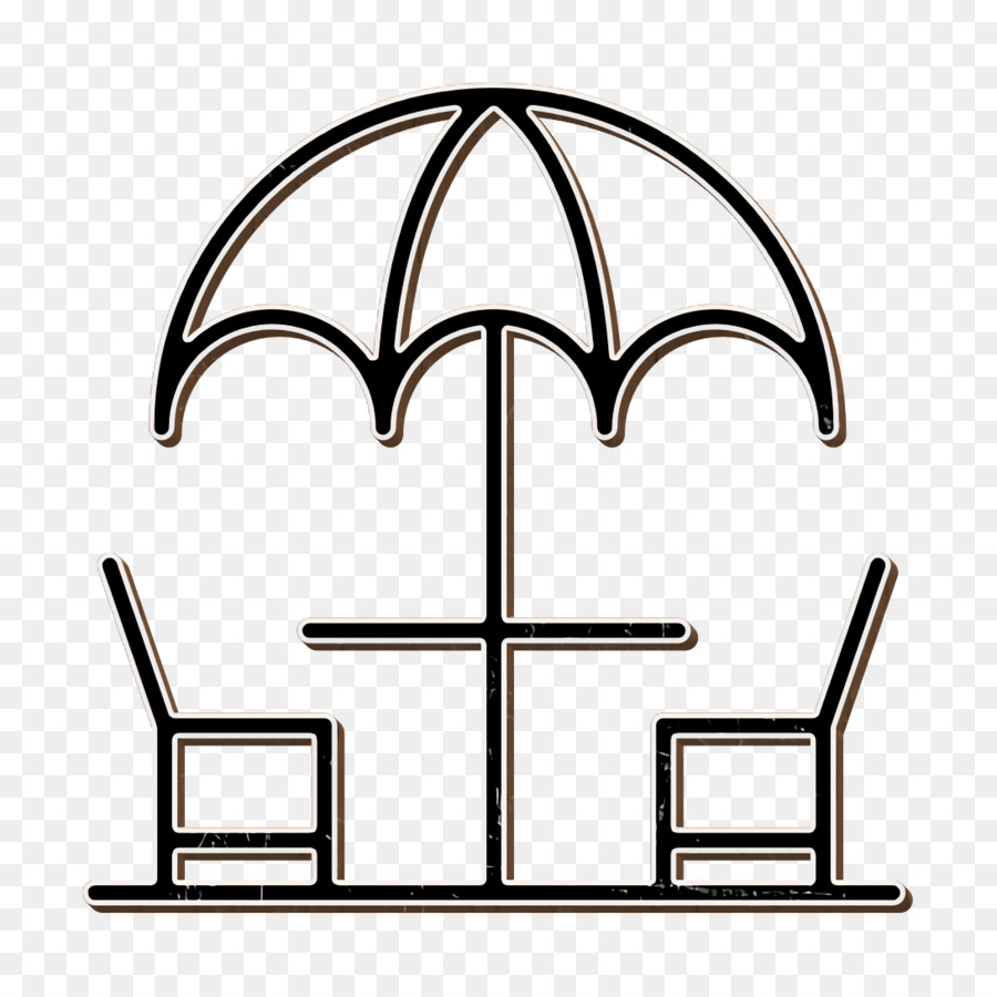 Table Et Chaises D'extérieur，Parapluie PNG