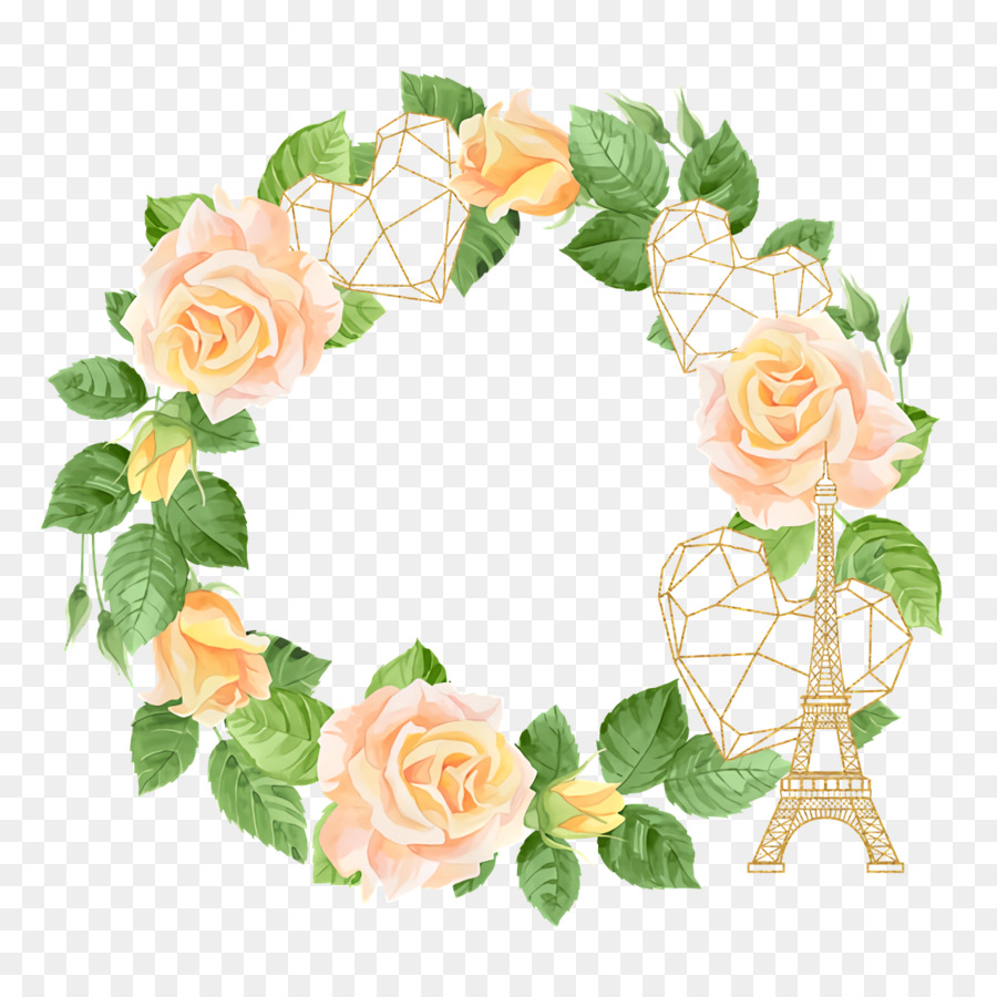 Design Floral，Les Roses De Jardin PNG