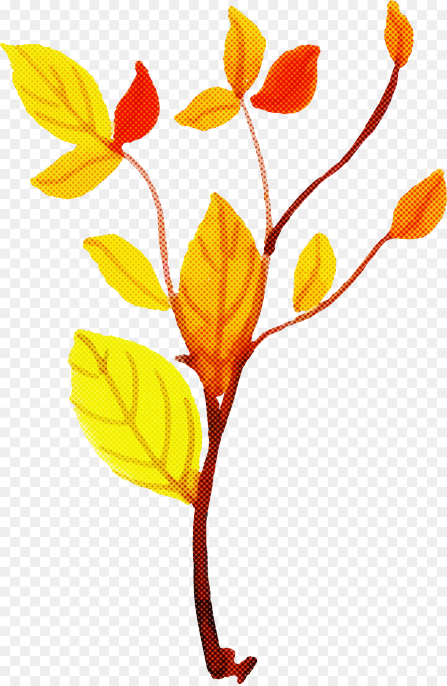 Feuille Jaune，Bifurquer PNG