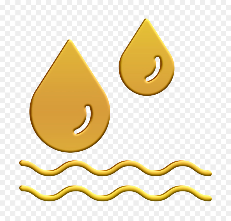 Gouttes De Pluie Jaunes，Eau PNG