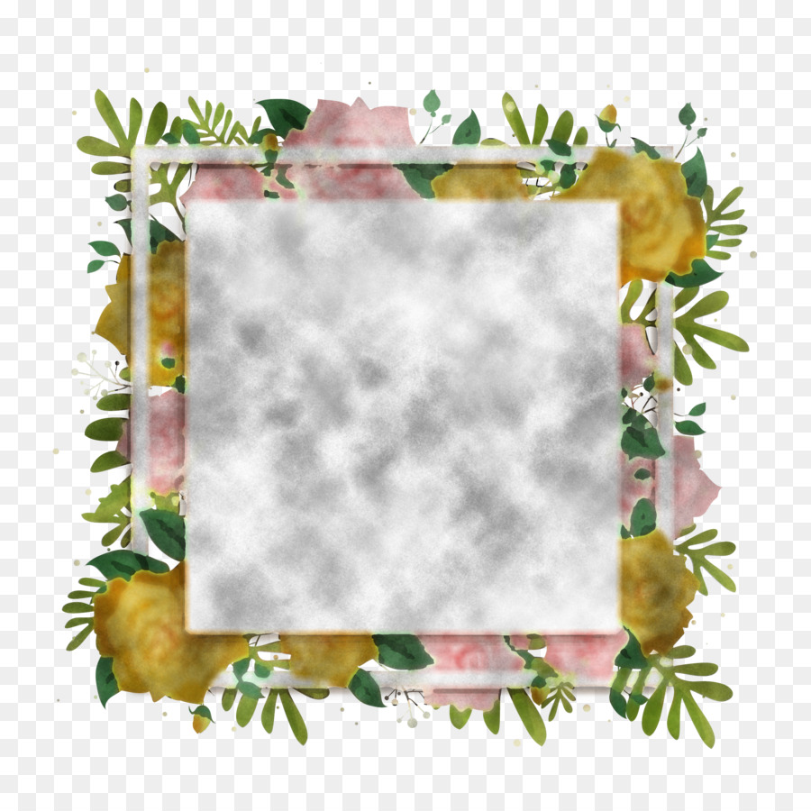 Cadre Photo，Design Floral PNG