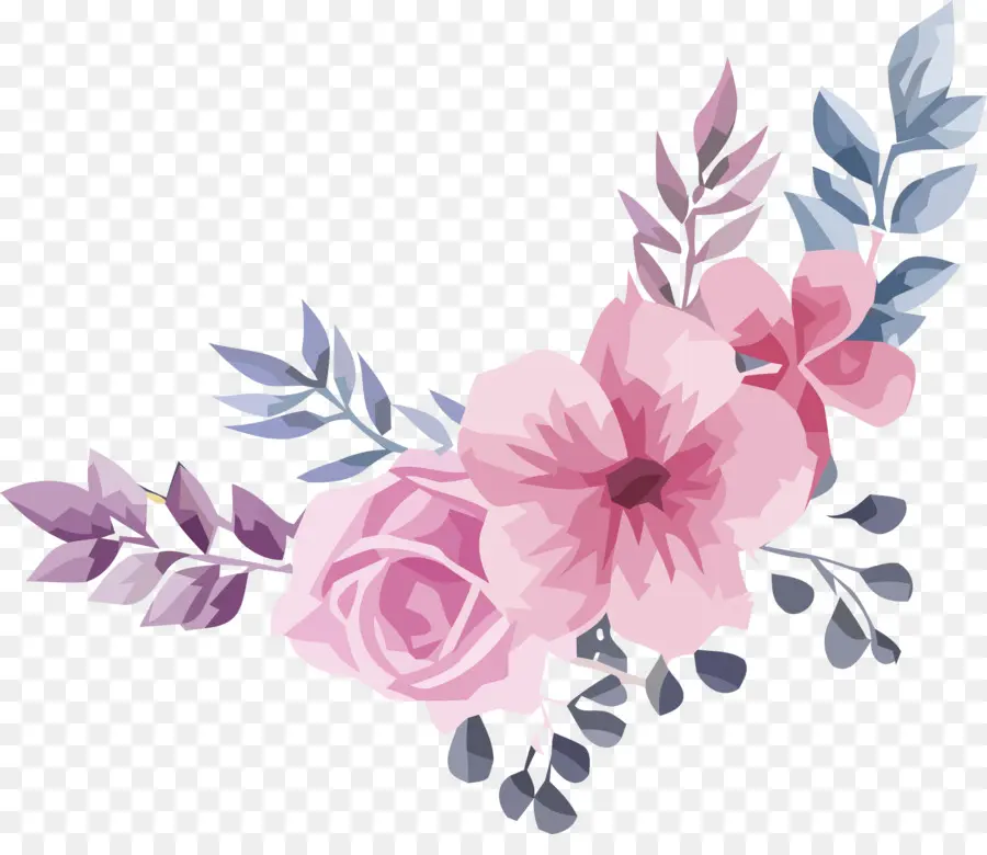 Design Floral，La Famille Rose PNG