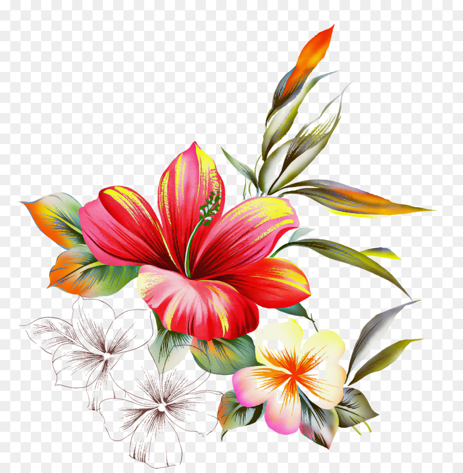 Animation，Art Floral PNG