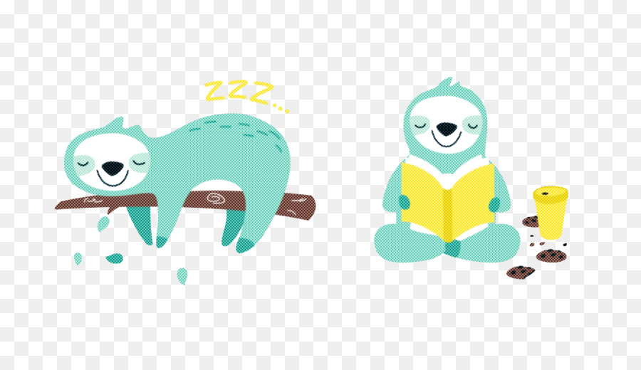 Paresseux Mignons，Dormir PNG