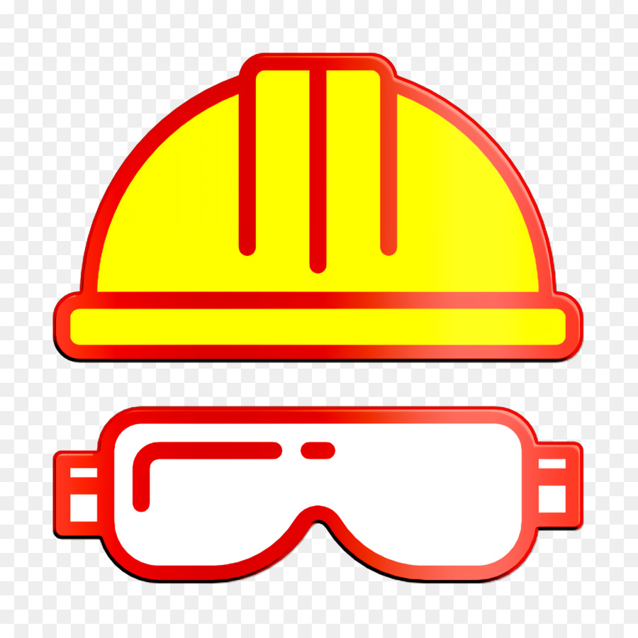 Casque Jaune Et Lunettes，Casque PNG