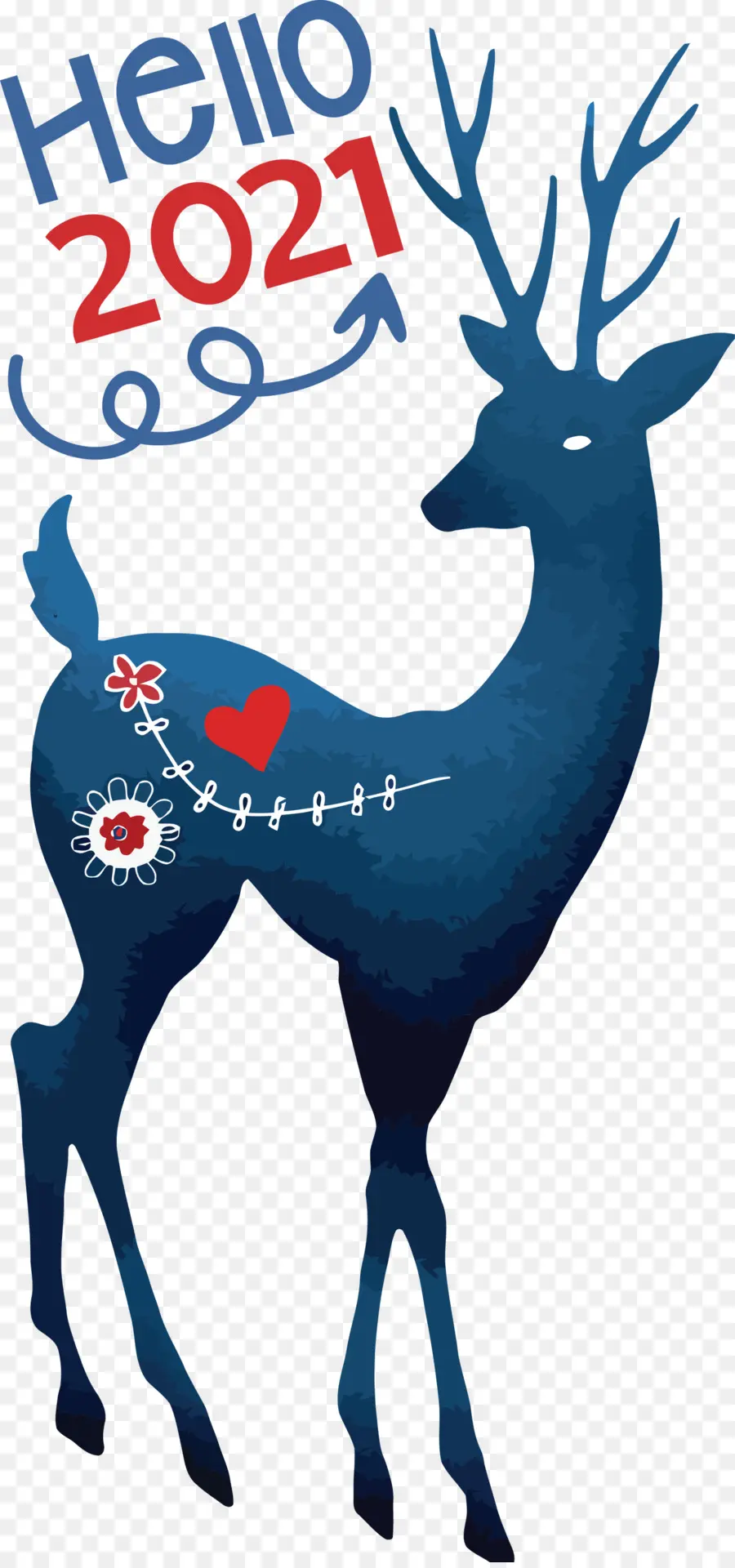 Cerf，Bleu PNG