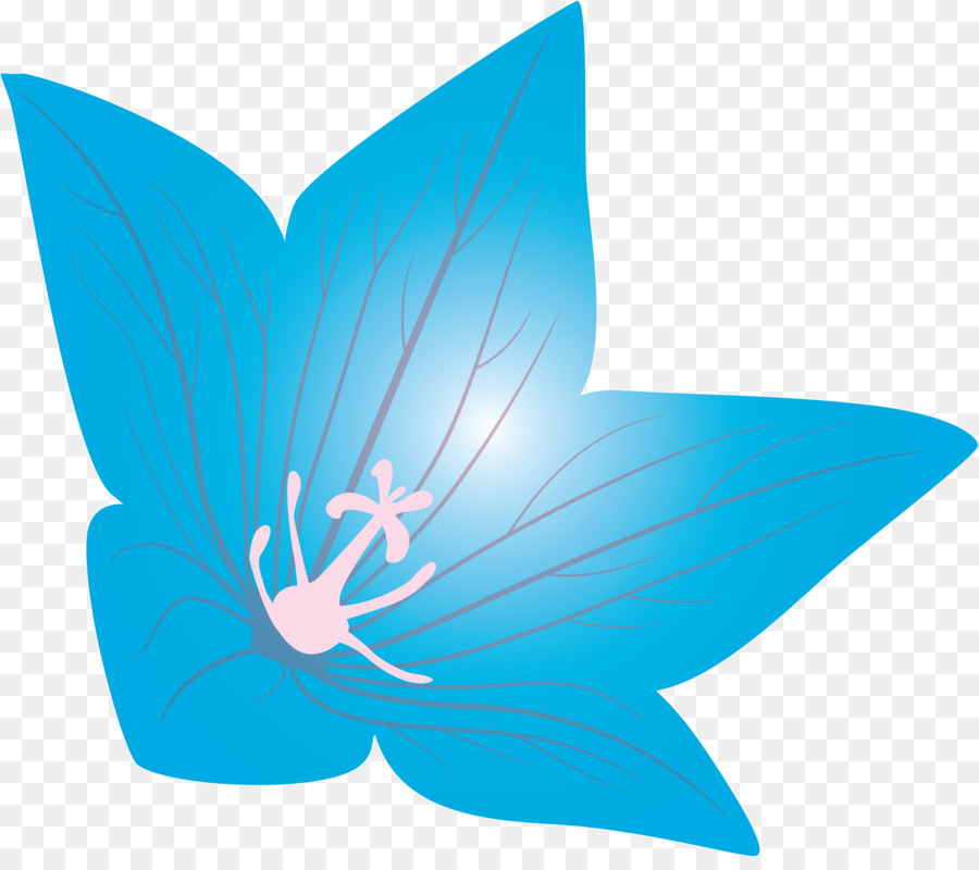 Les Papillons，Bleu De Cobalt PNG