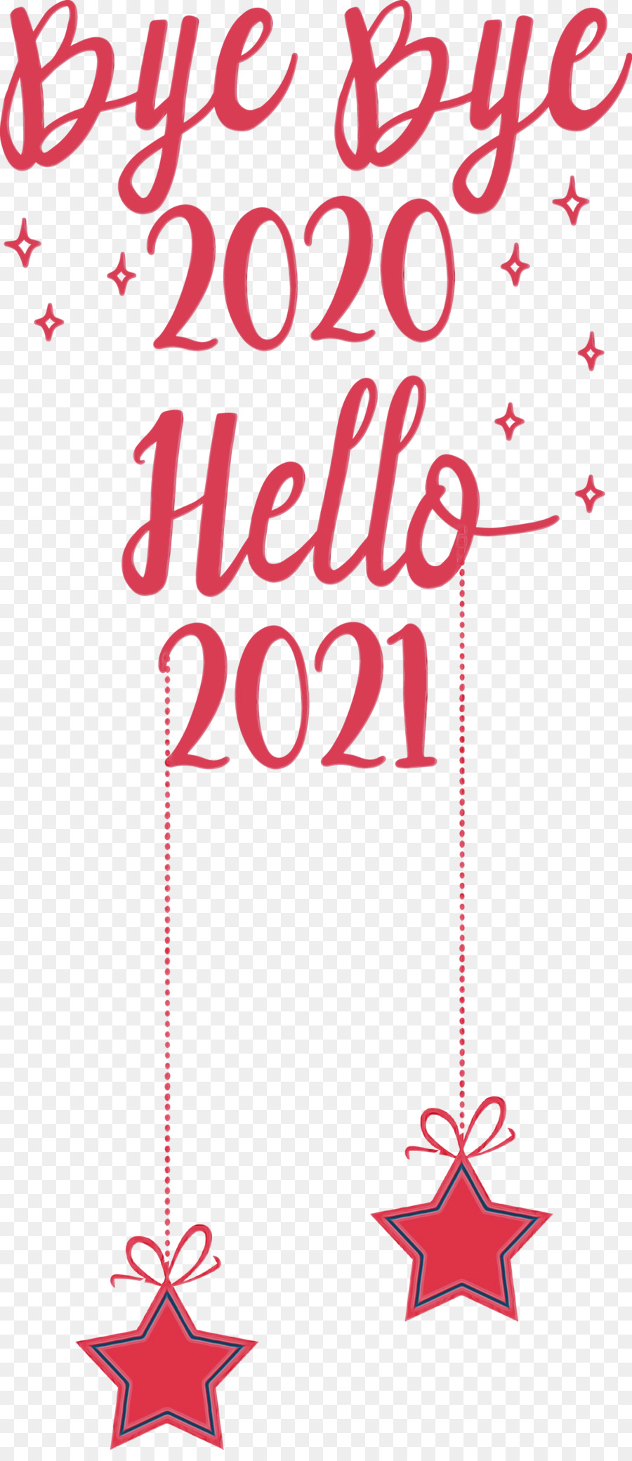 Au Revoir 2020 Bonjour 2021，Année PNG