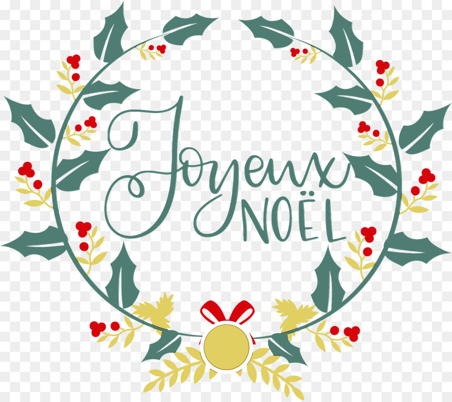 Le Jour De Noël，Design Floral PNG