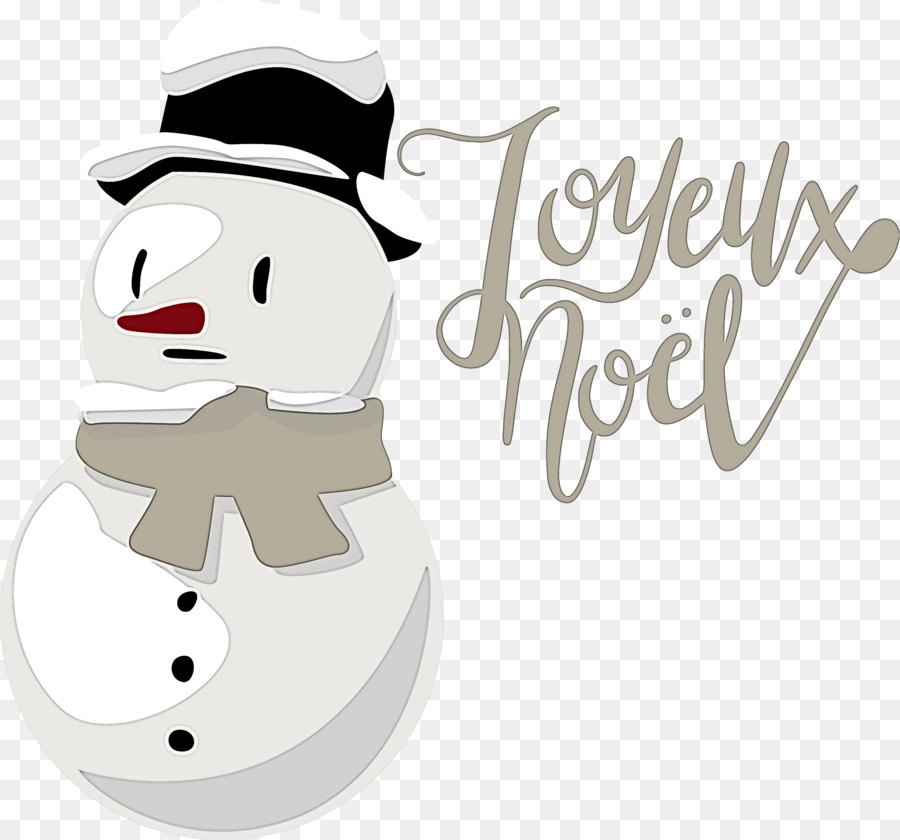 Texte Joyeux Noël Avec Bonhomme De Neige，Noël PNG