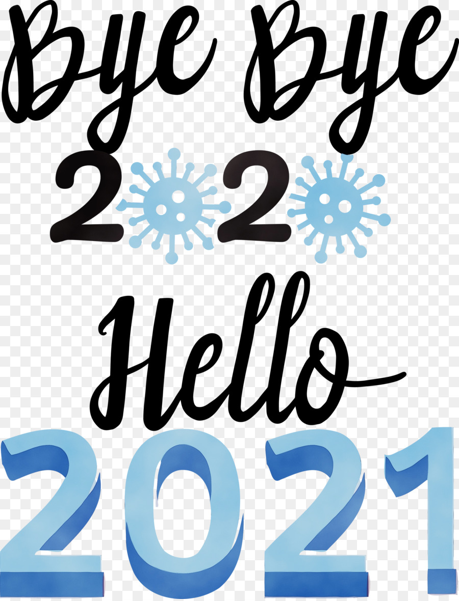 Au Revoir 2020，Bonjour 2021 PNG