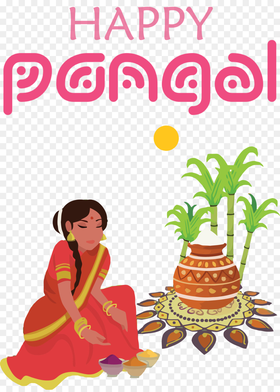 Célébration Du Pongal，Femme PNG