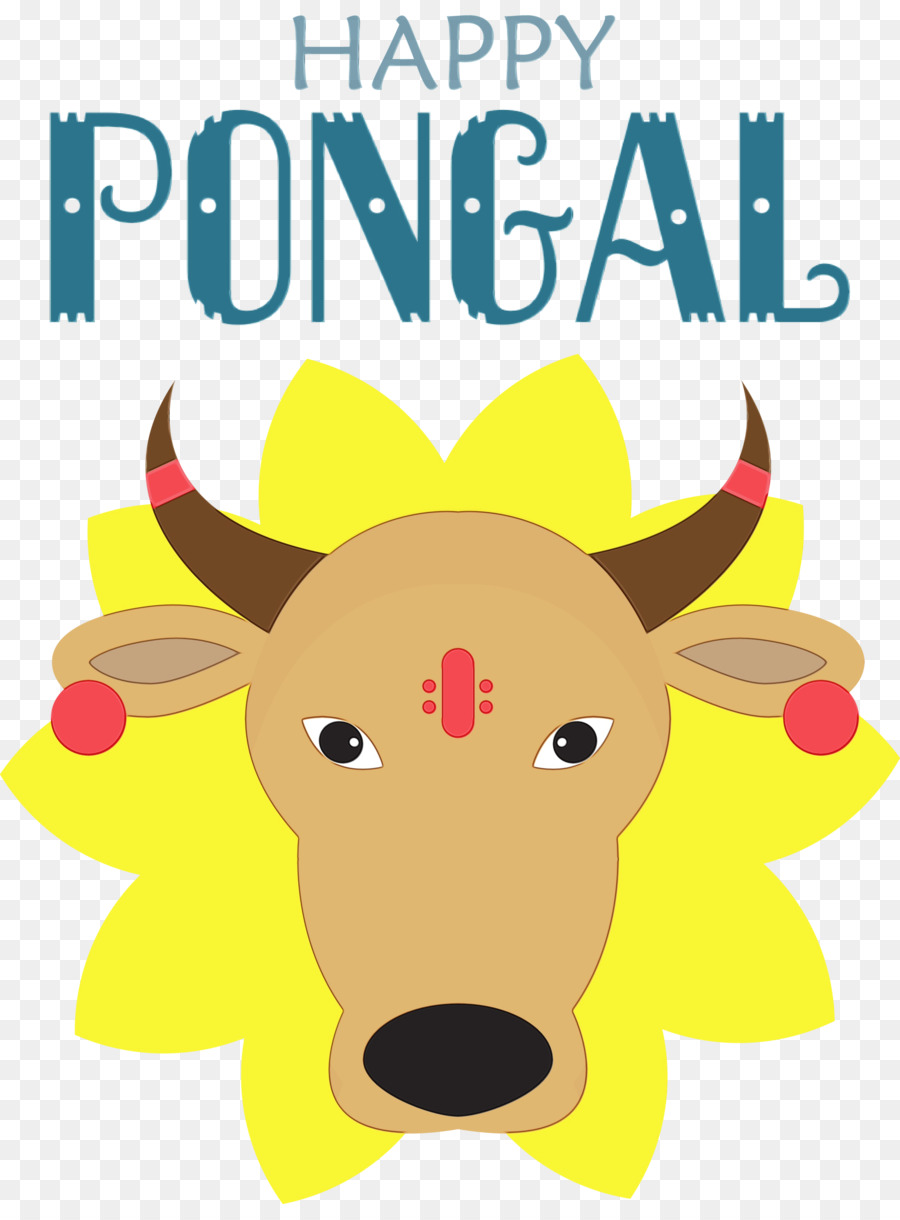 Joyeux Pongal，Vache PNG