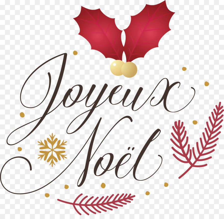 Joyeux Noël，Houx PNG