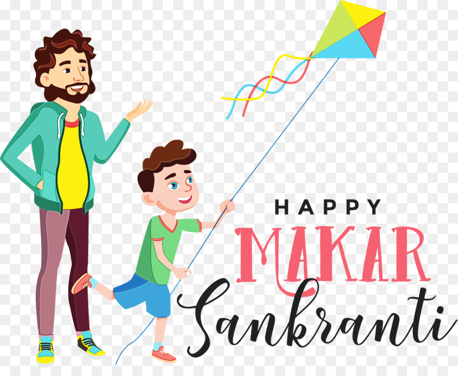 Makar Sankranti，Cerf Volant PNG