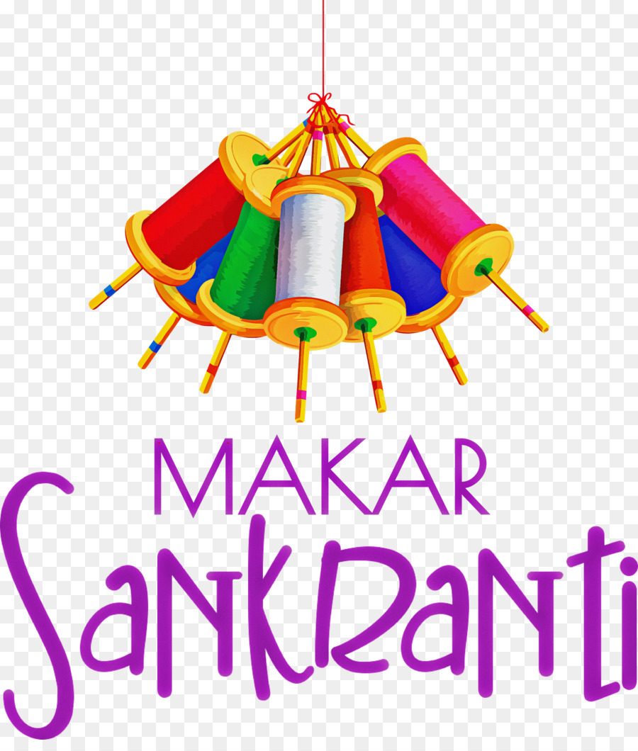 Bobines De Cerf Volant Colorées，Makar Sankranti PNG