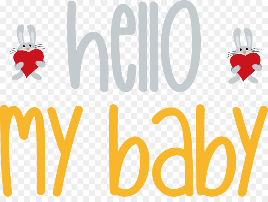 Bonjour Mon Bébé Texte，Salutation PNG