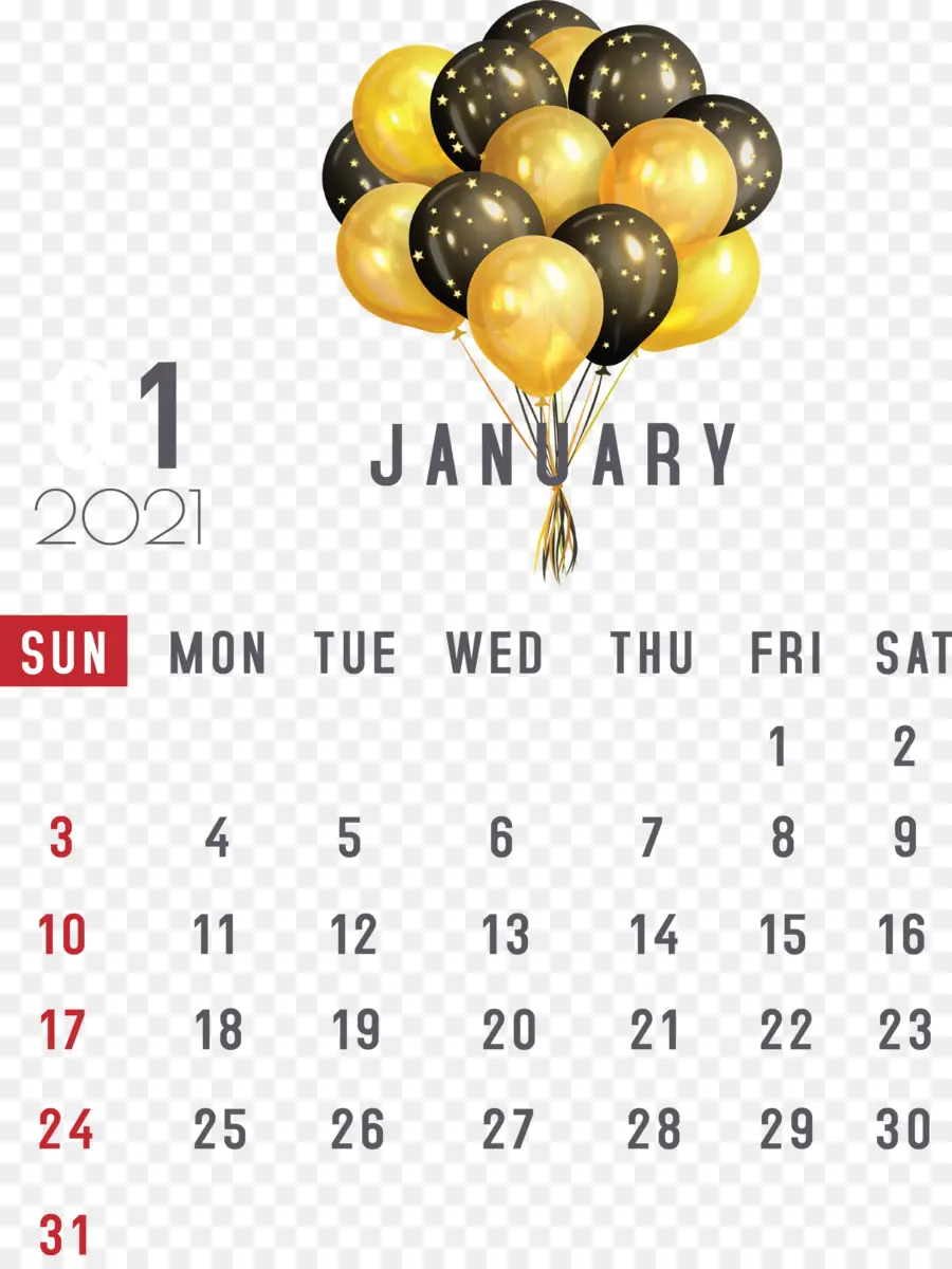 Calendrier，Ballons PNG