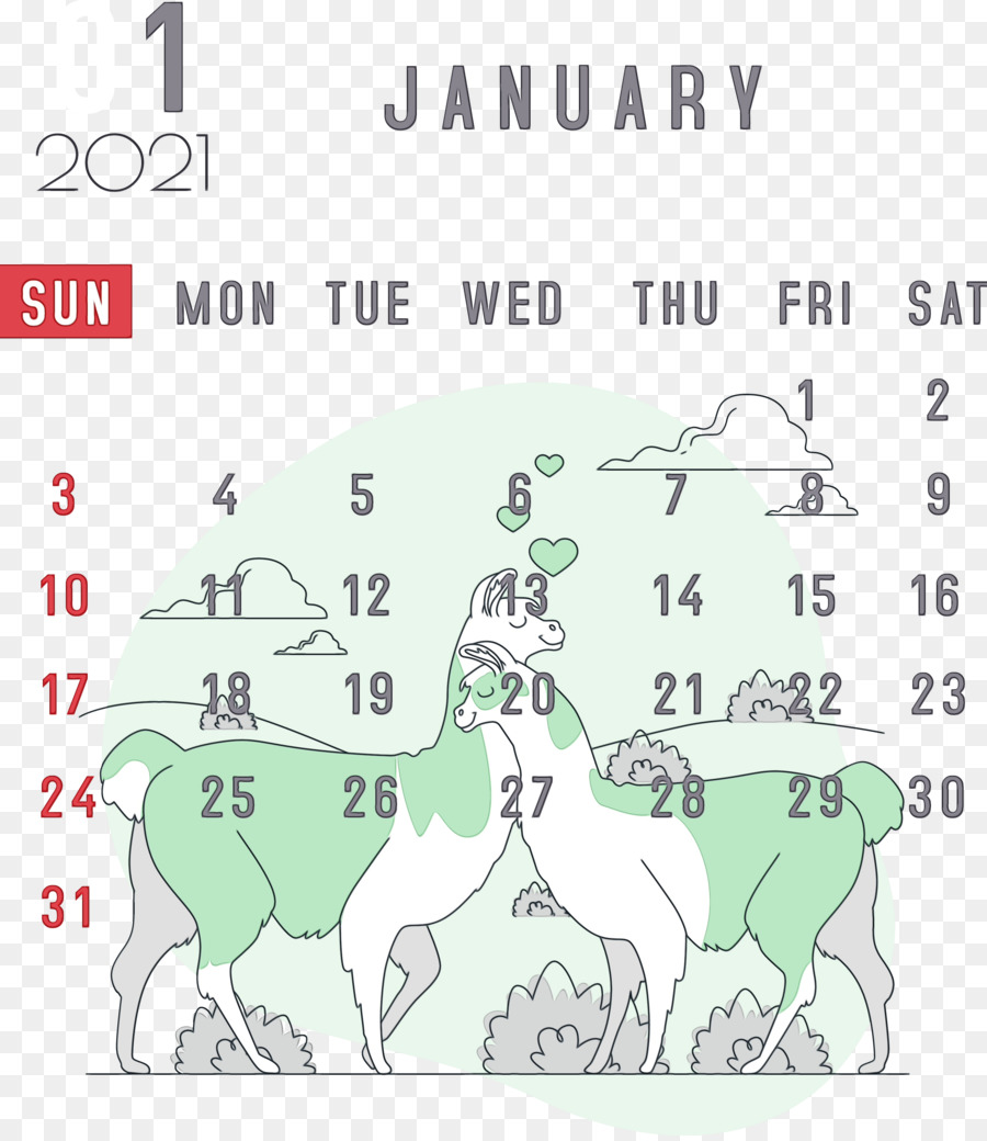 Calendrier De Janvier，Janvier PNG