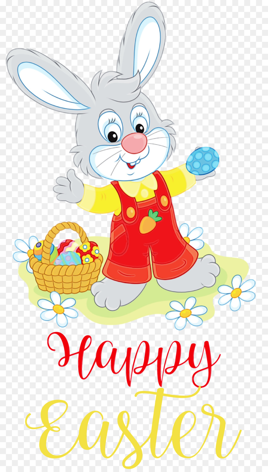 Lapin De Pâques，Panier PNG