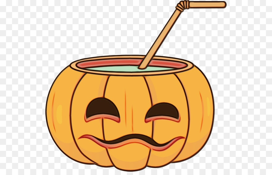 Boisson à La Citrouille，Halloween PNG