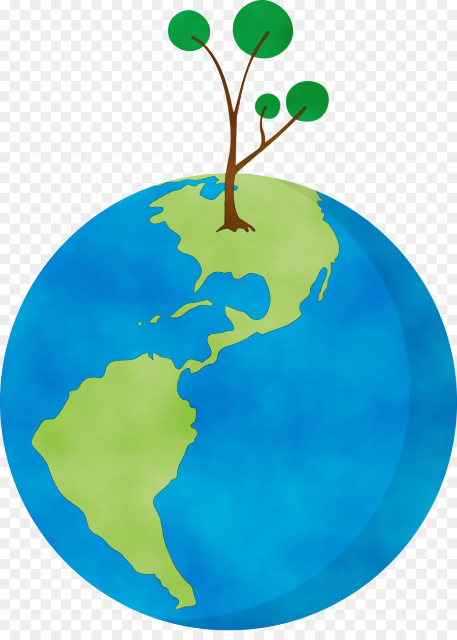 Terre Avec Arbre，Planète PNG