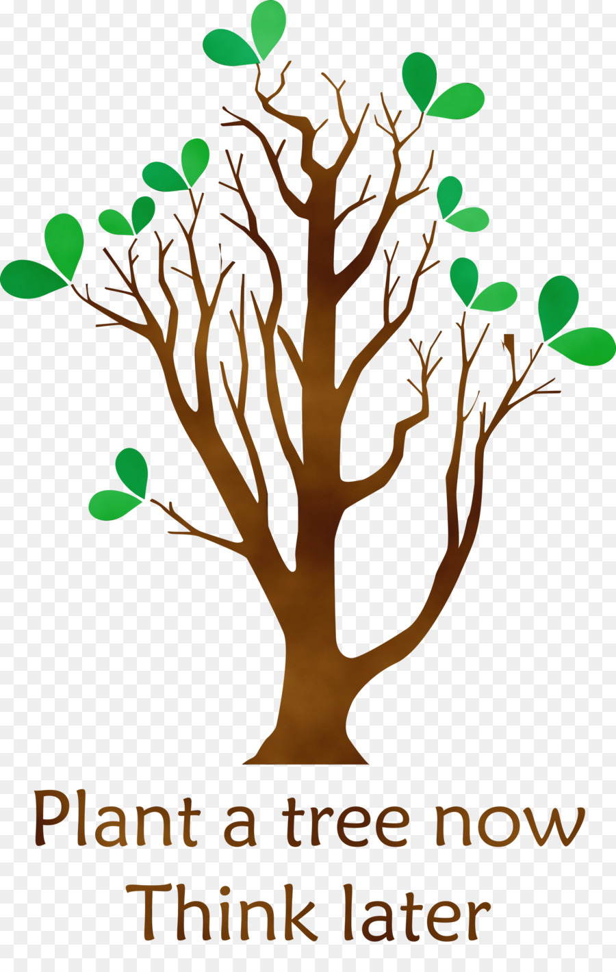 Arbre Avec Des Feuilles，Usine PNG