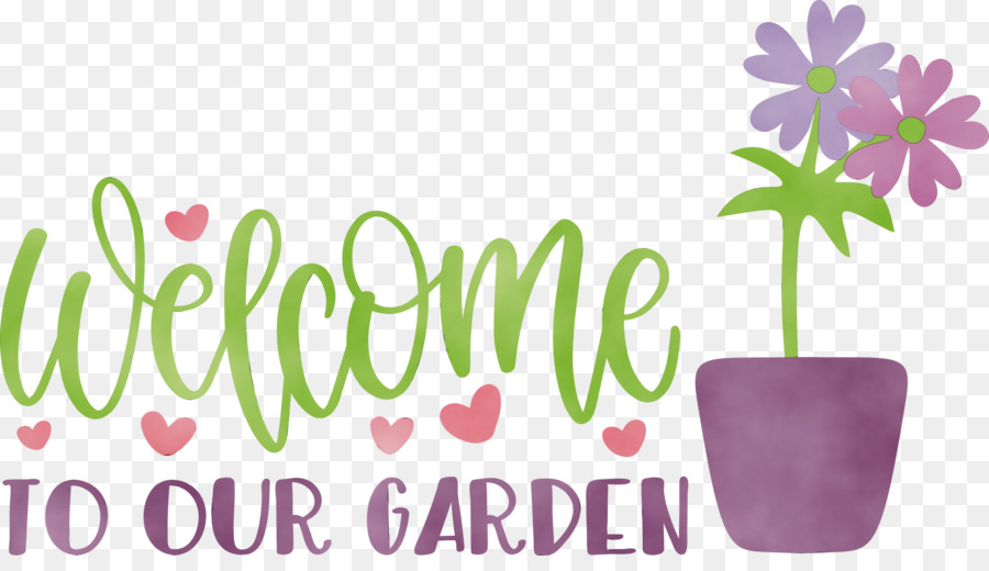 Panneau De Bienvenue Dans Le Jardin，Fleurs PNG