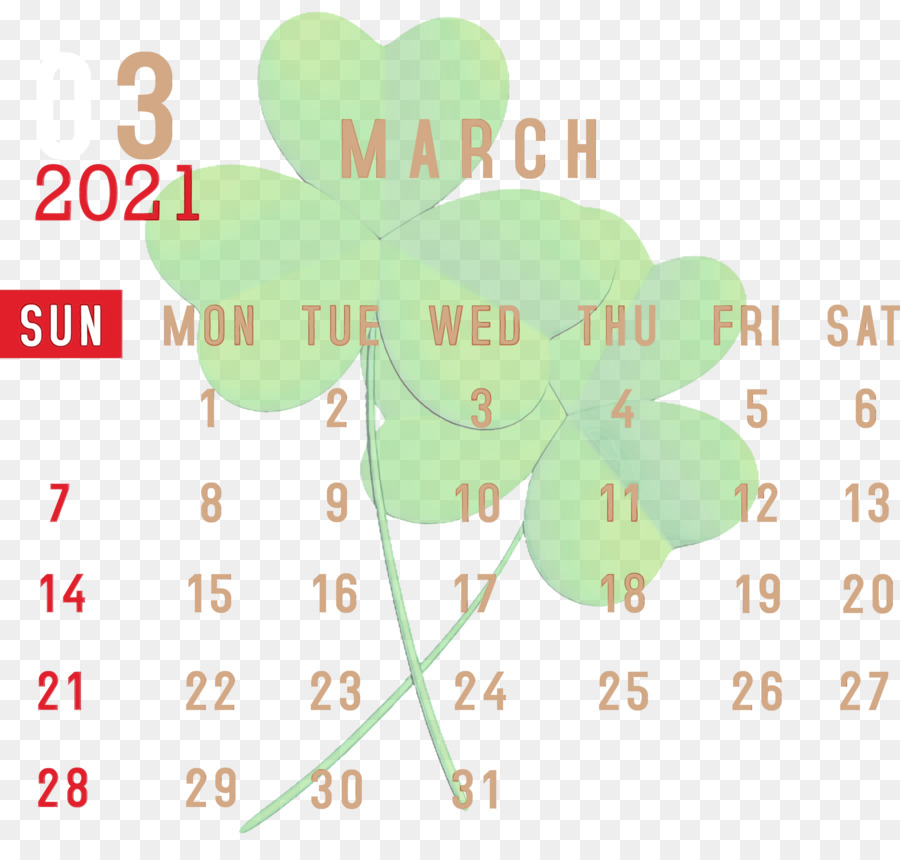 Calendrier De Mars 2021，Dates PNG