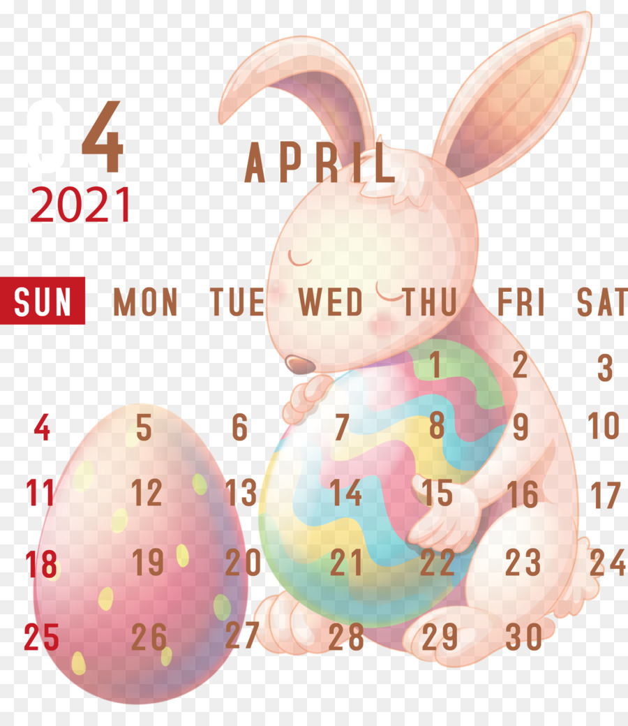 Calendrier D'avril，2021 PNG