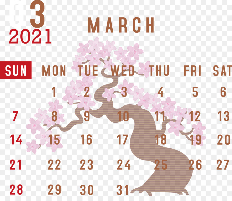 Calendrier De Mars 2021，Dates PNG