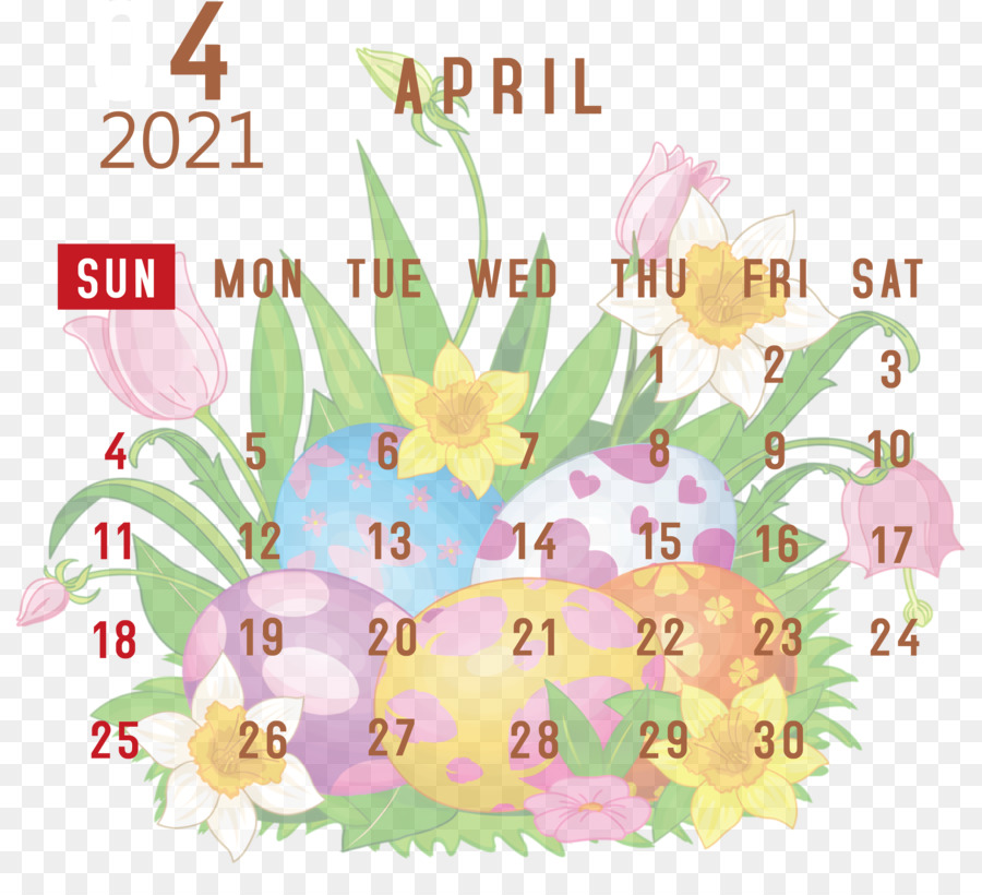 Calendrier D'avril，Mois PNG