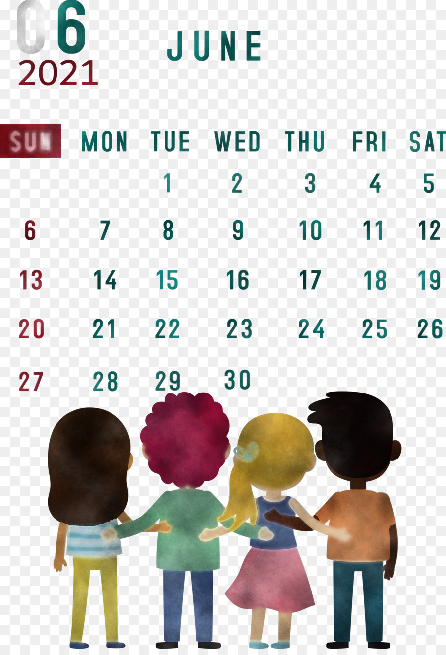 Calendrier De Juin，Mois PNG