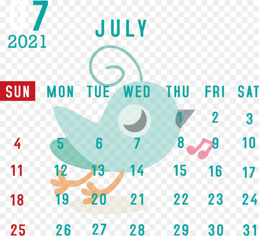 Calendrier De Juillet，Mois PNG