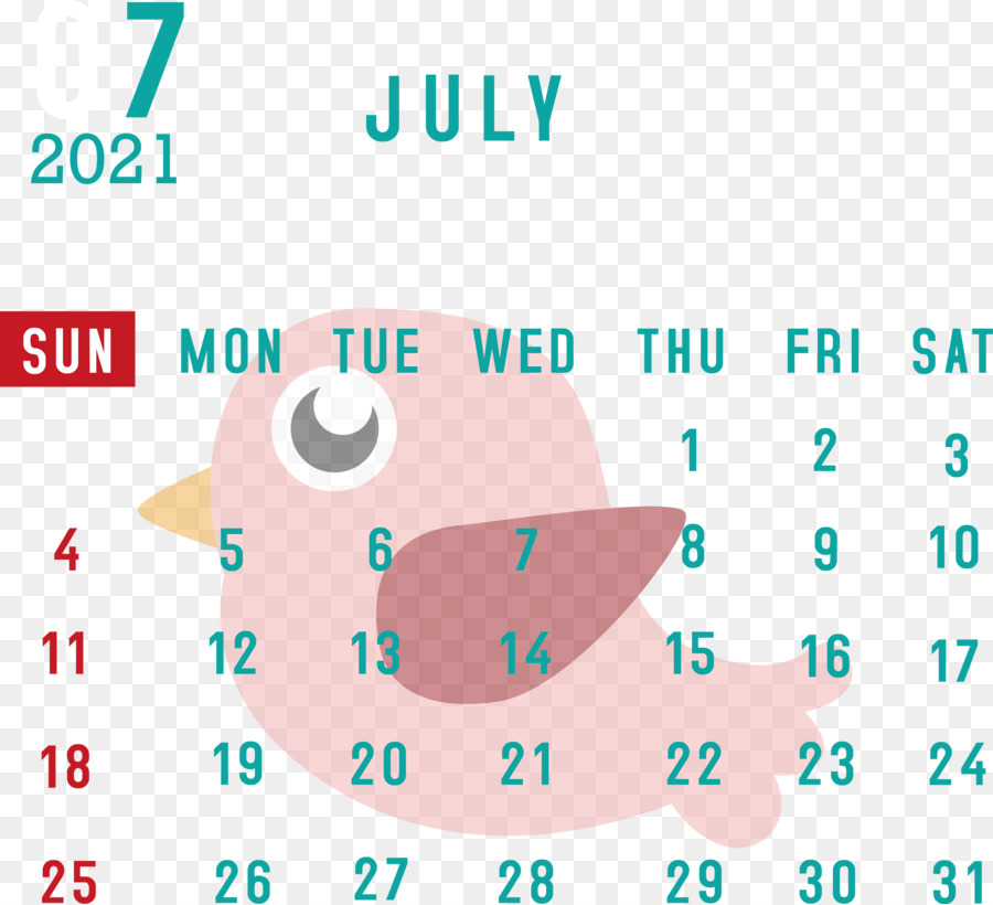 Calendrier De Juillet，Mois PNG