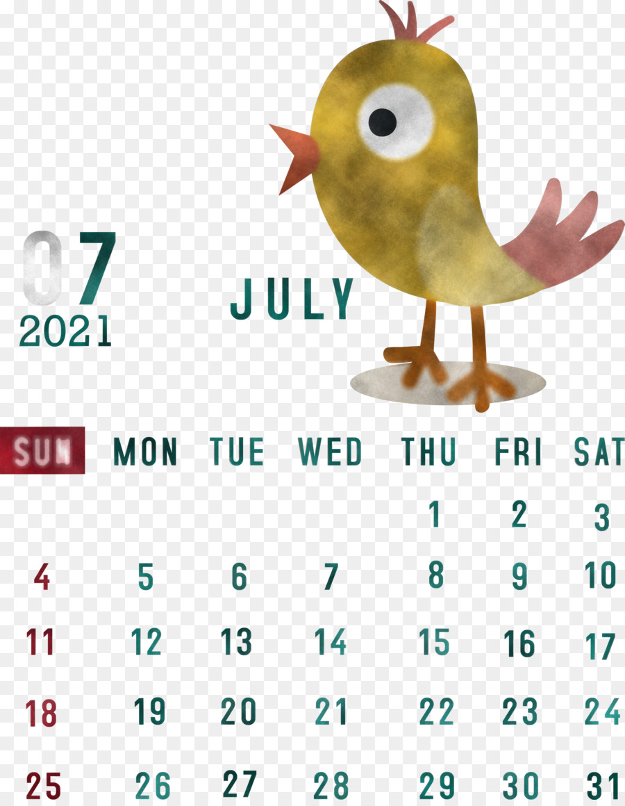 Calendrier De Juillet，Mois PNG