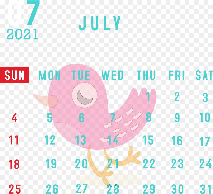 Calendrier De Juillet，Mois PNG