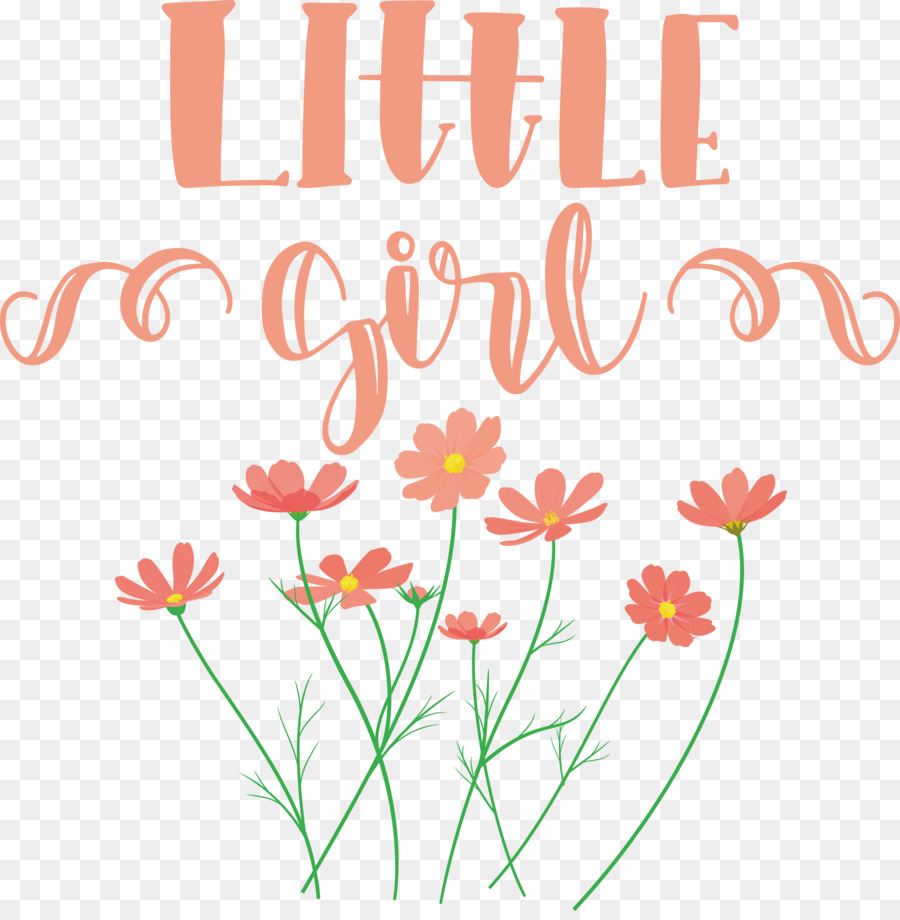 Petite Fille，Fleurs PNG